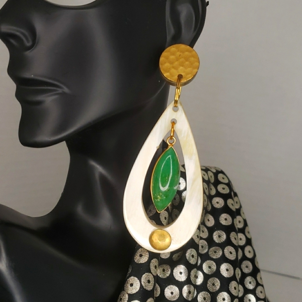 Jules B. unique earrings.  3" height